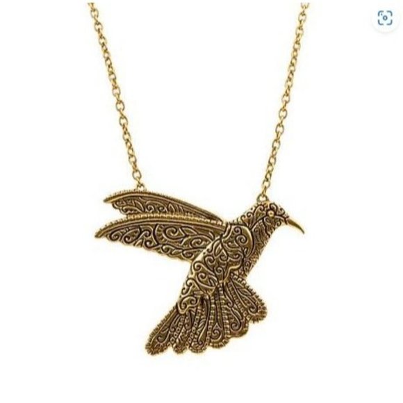 Patricia Nash Ornate Gold Bird Necklace - Picture 1 of 1